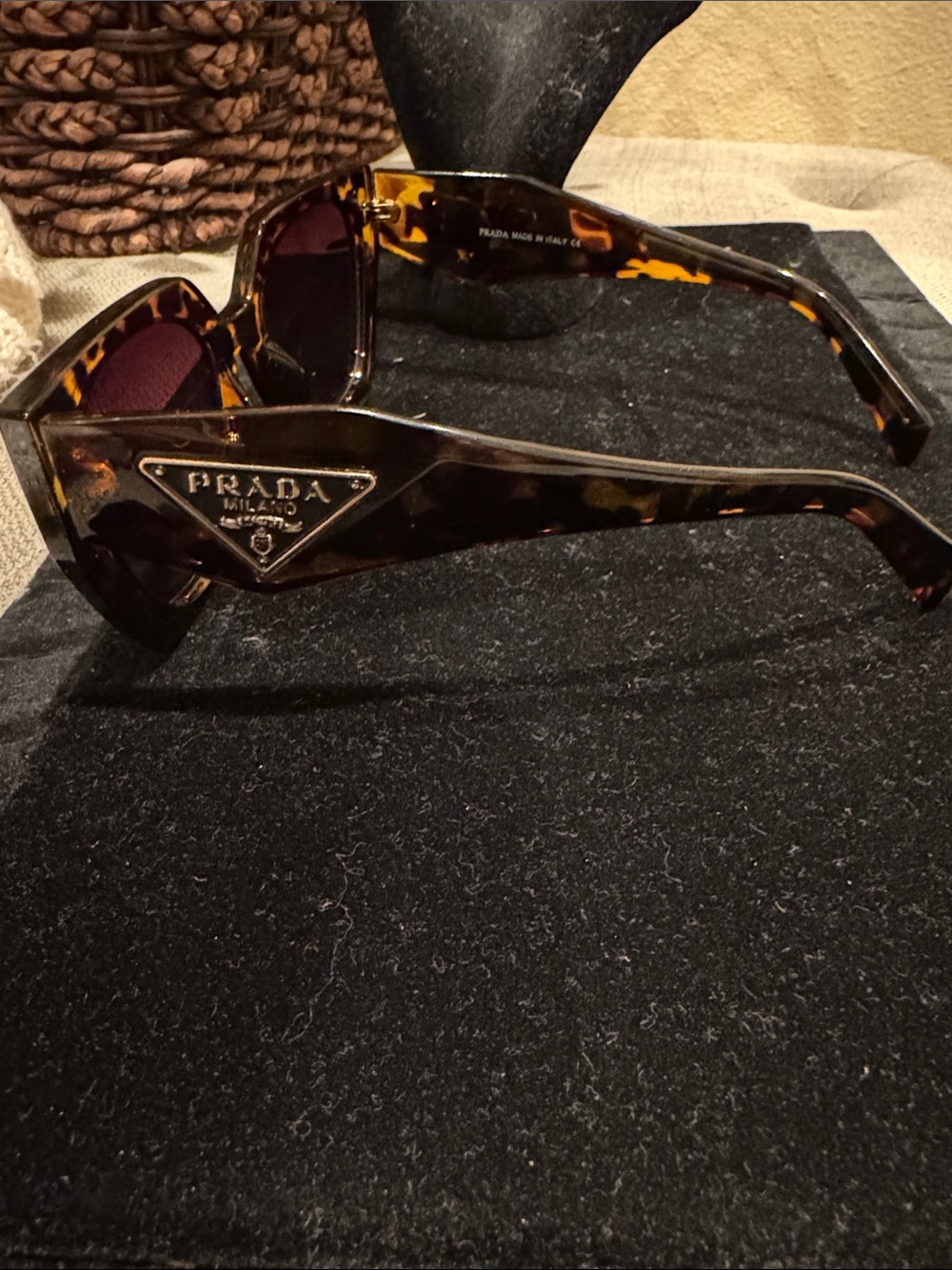 Prada Tortoise Women's Sunglasses - Picture 3 of 7